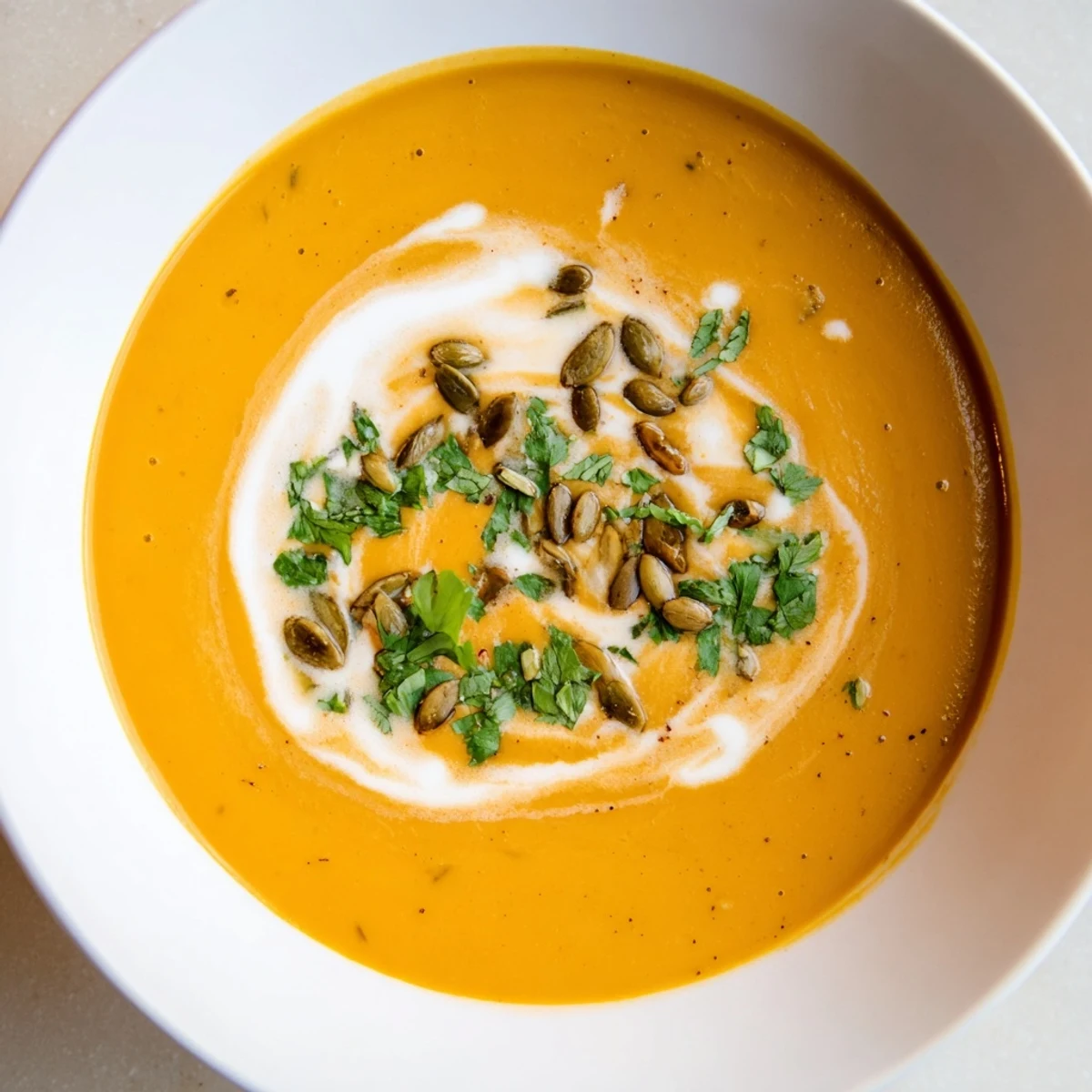 Süßkartoffel & Karotten Suppe