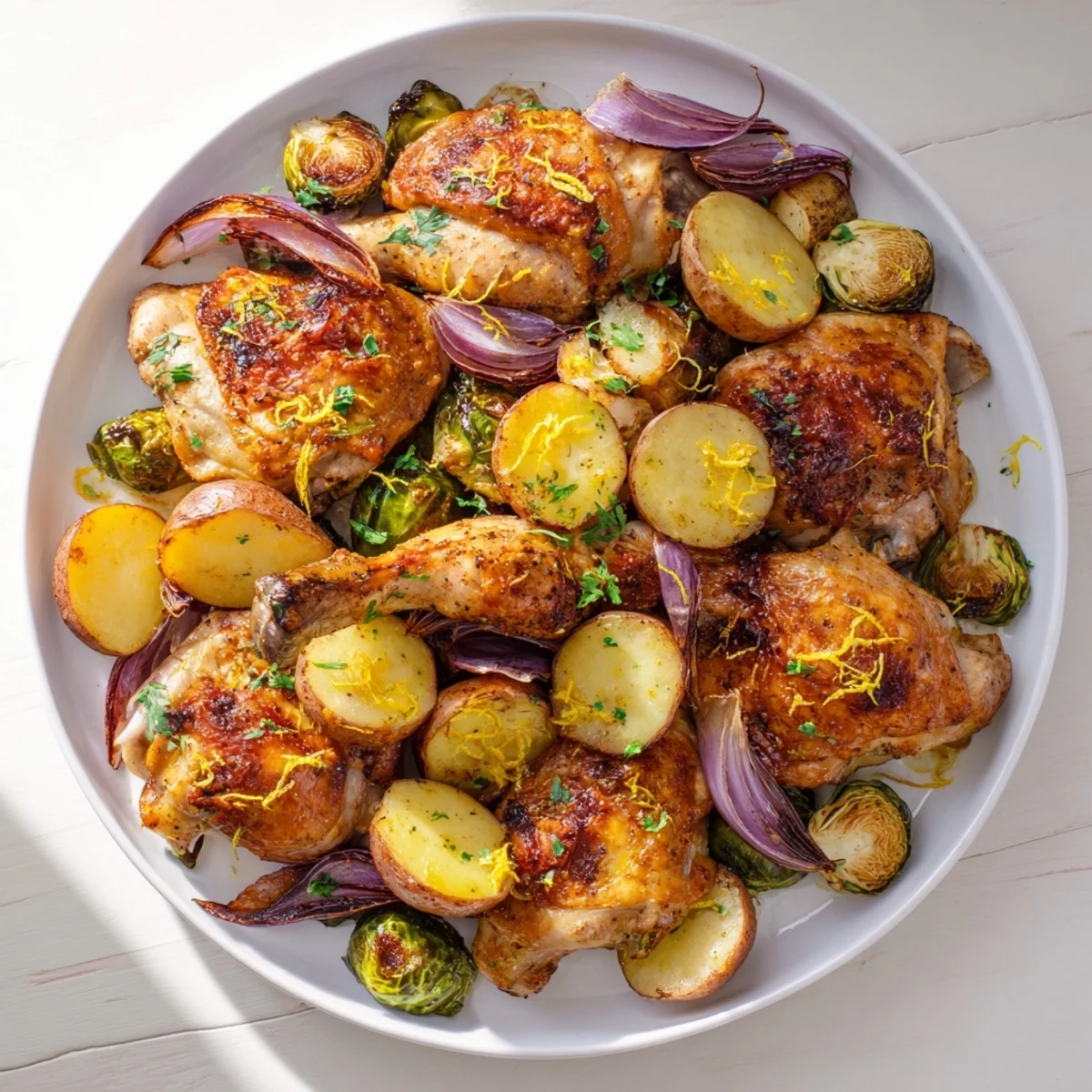 One-Pan Hähnchen mit Kartoffeln