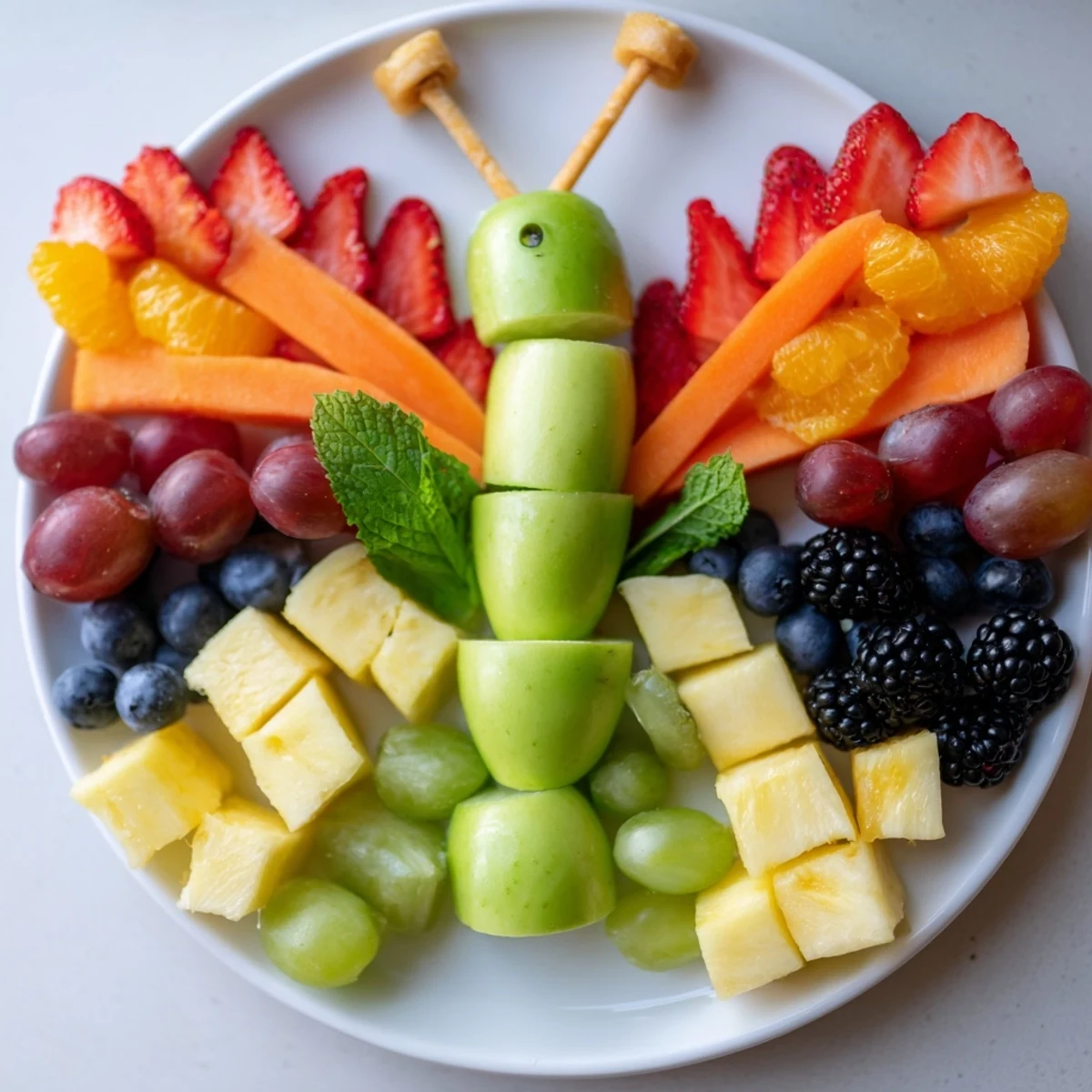 Bright and inviting, this Butterfly Fruit Tray offers a delicious, colorful, and fun snack platter.