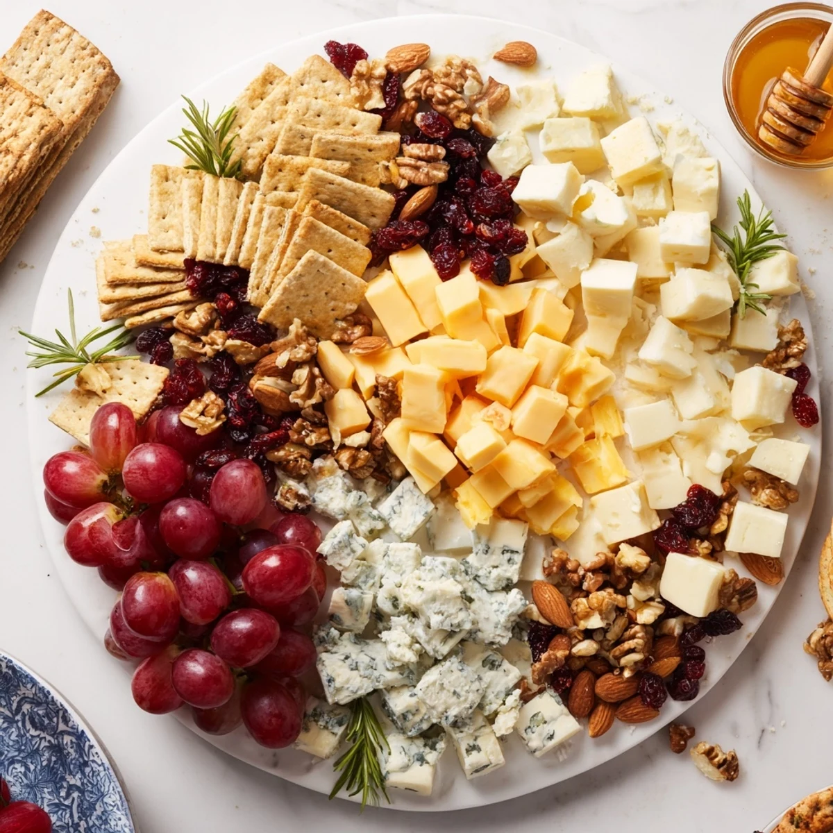 Cranberry Traube Käse Brett