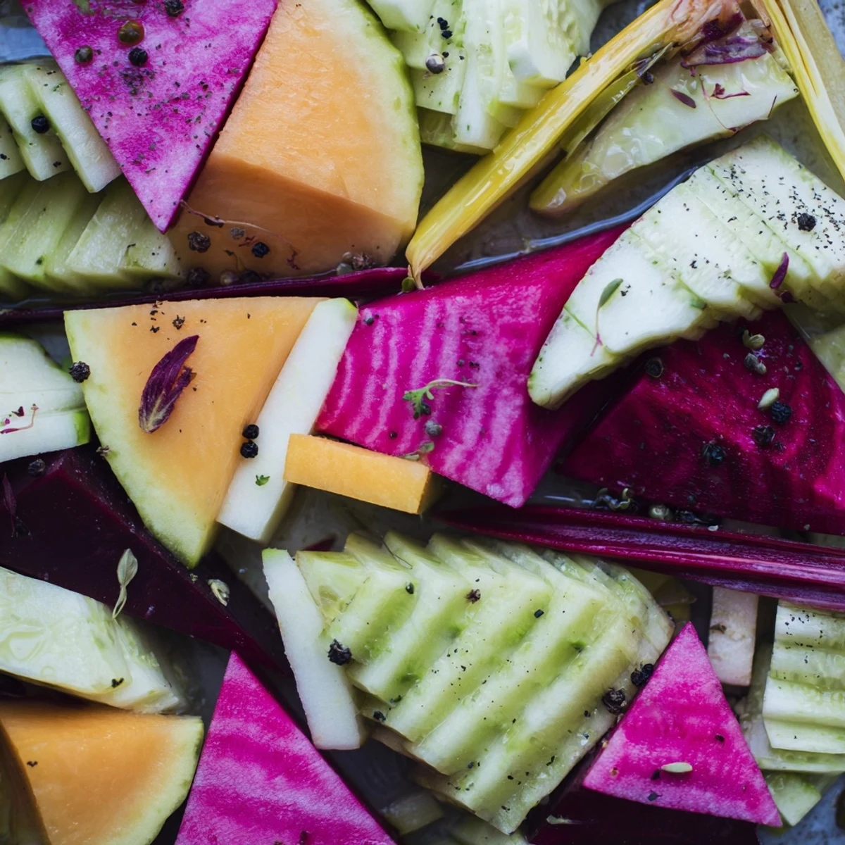 Kubistische Gemüse-Feta Kreation #93