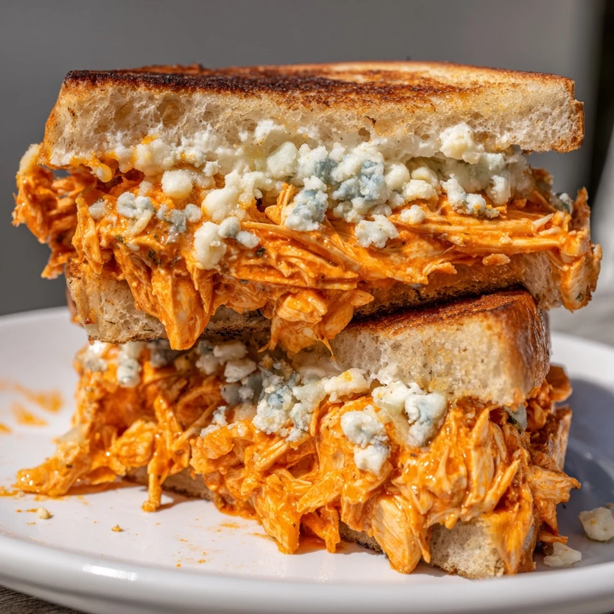Buffalo Chicken Grilled Cheese