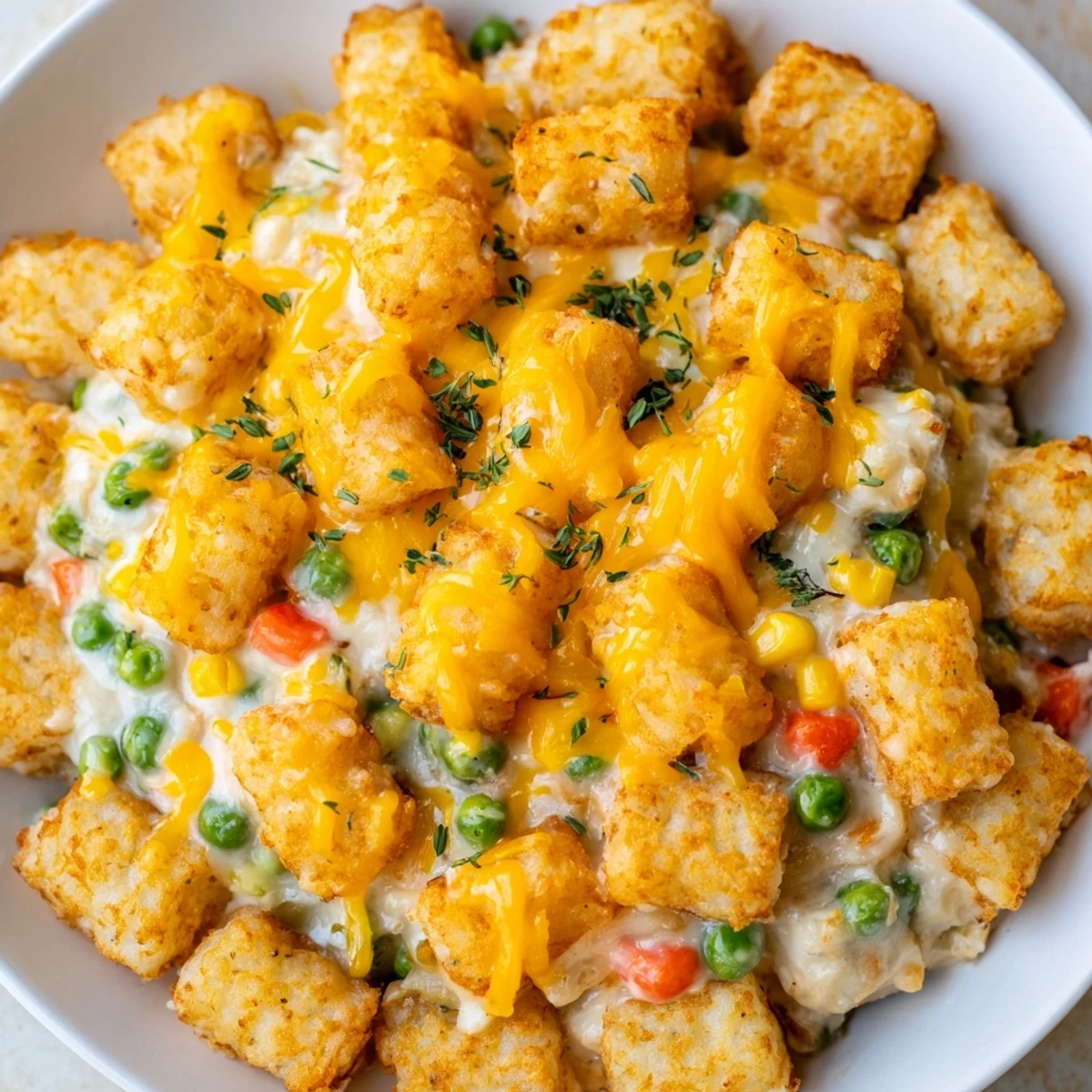 Knusprige Tater Tot Auflauf