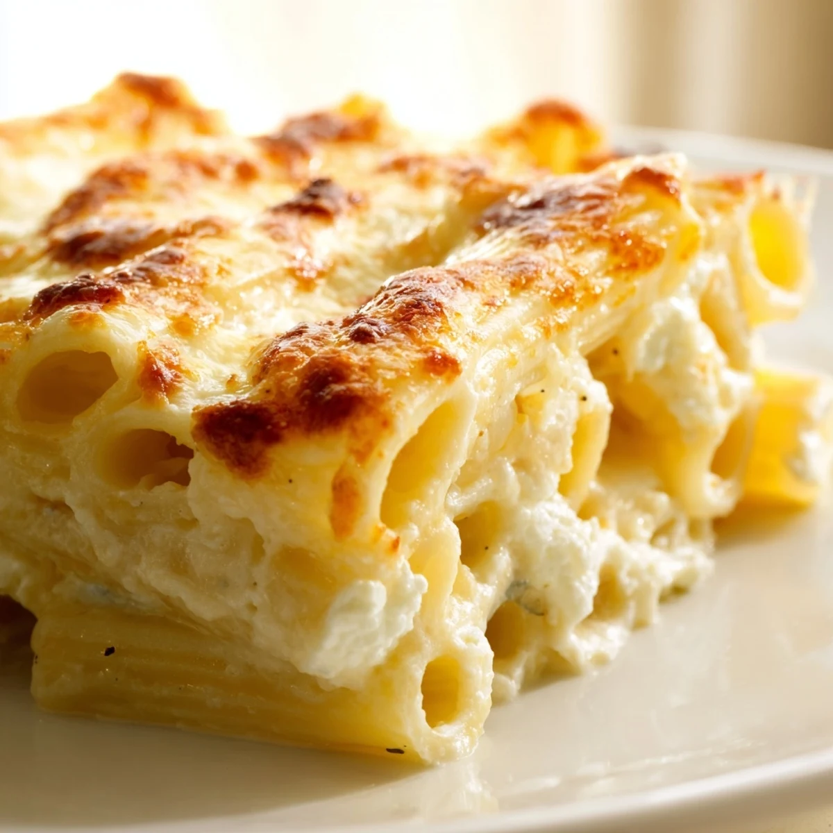 Vierte Käse Gebackene Pasta