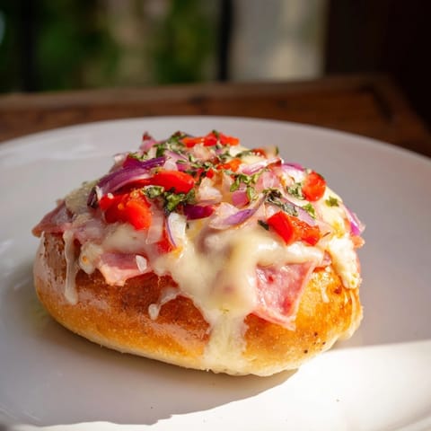 Brötchen Pizza Hack lecker