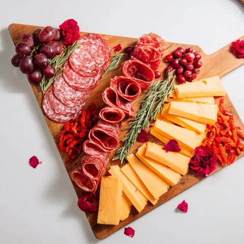 Luxuriöse rote Fleischplatte