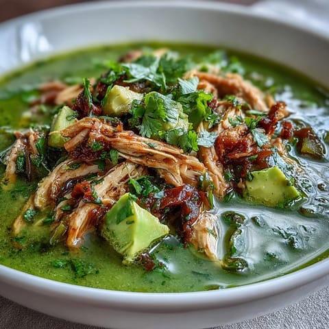 Sizzling Chicken Chili Verde simmering in a Dutch pot, surrounded by warm tortillas and lime wedges for a zesty Mexican dinner.