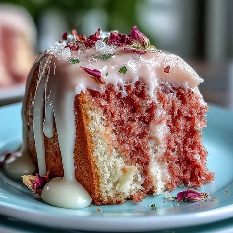 Rosé Velvet Torte mit Golddrip