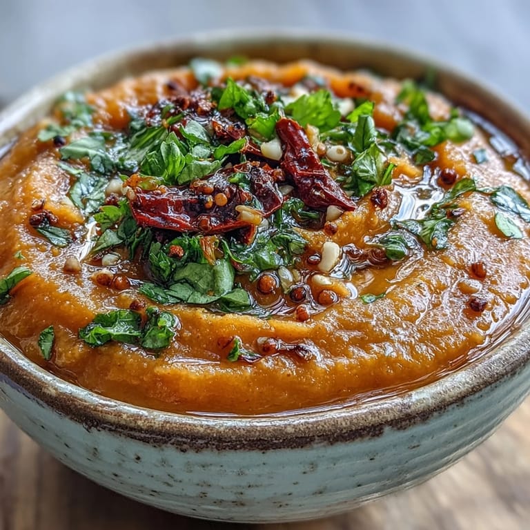 Scharfes, süß-saures Guava Chutney aus Kokosnuss und Ingwer, perfekt als Dip für Pakoras.